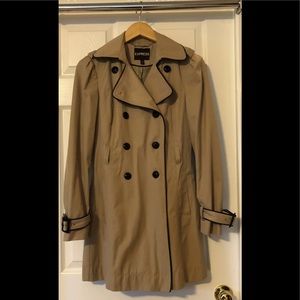 Express tan trench coat XS